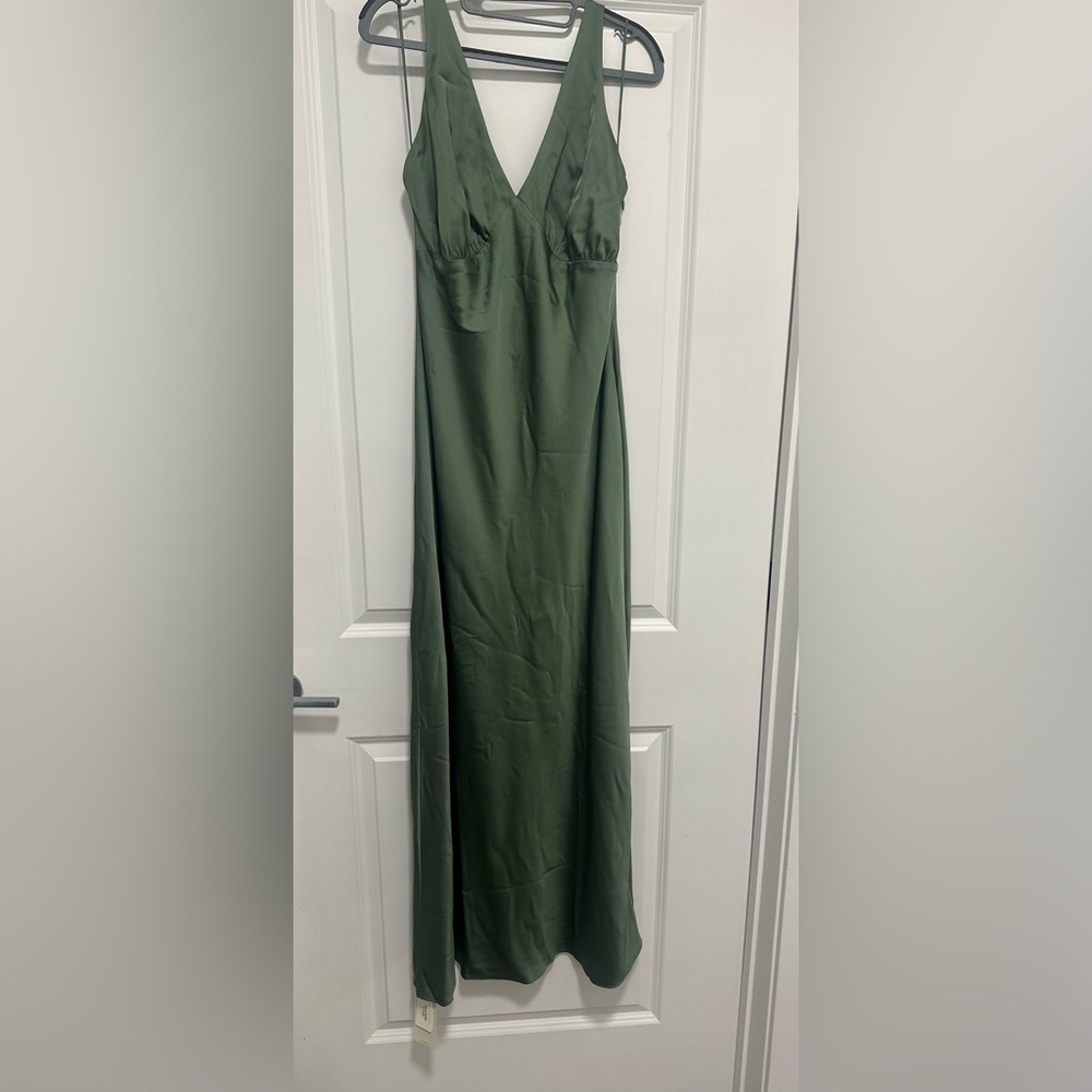 Abercrombie & Fitch Green Halter Maxi Dress - Picture 4 of 10